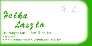 helka laszlo business card