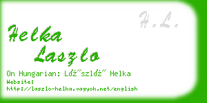 helka laszlo business card